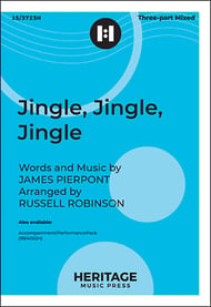 Jingle, Jingle, Jingle Three-Part Mixed choral sheet music cover Thumbnail